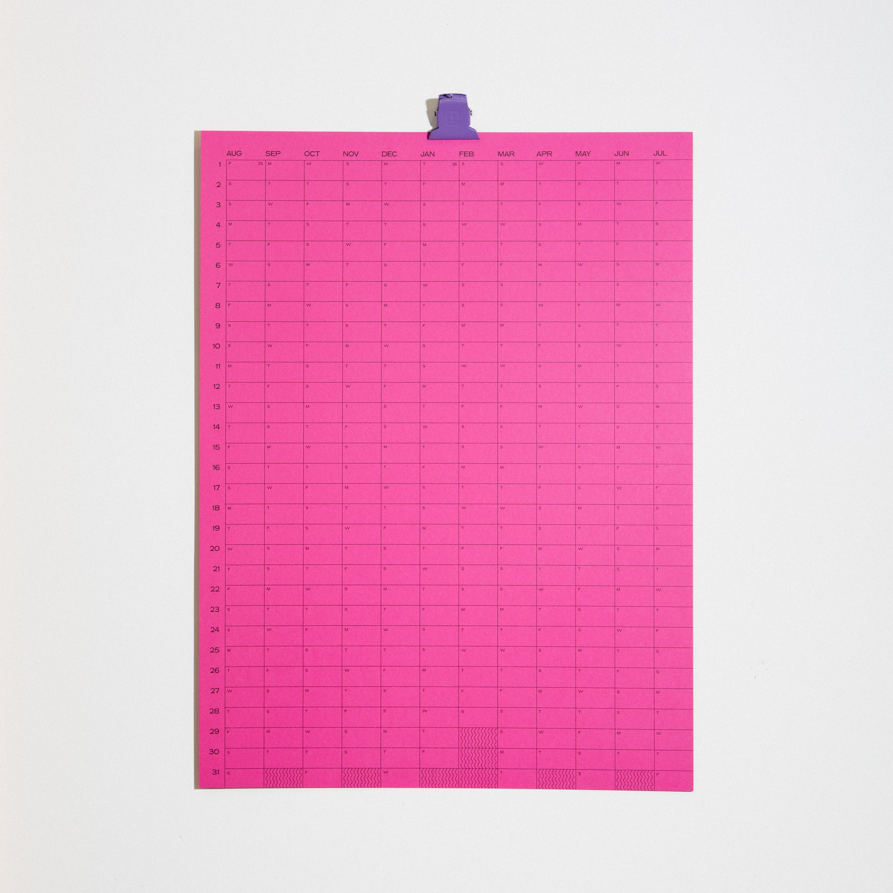 2025/2026 Academic Year Wall Calendar