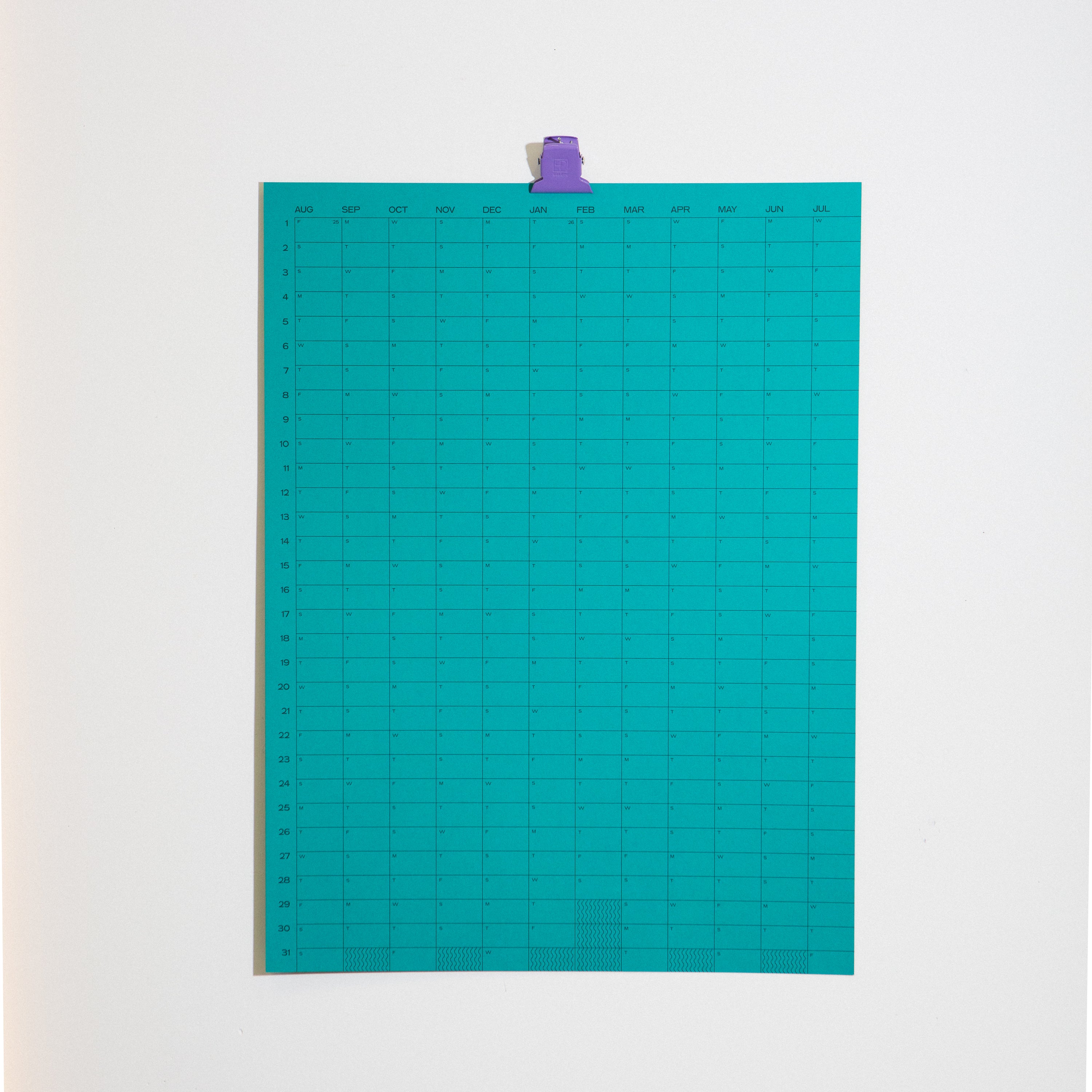 2025/2026 Academic Year Wall Calendar