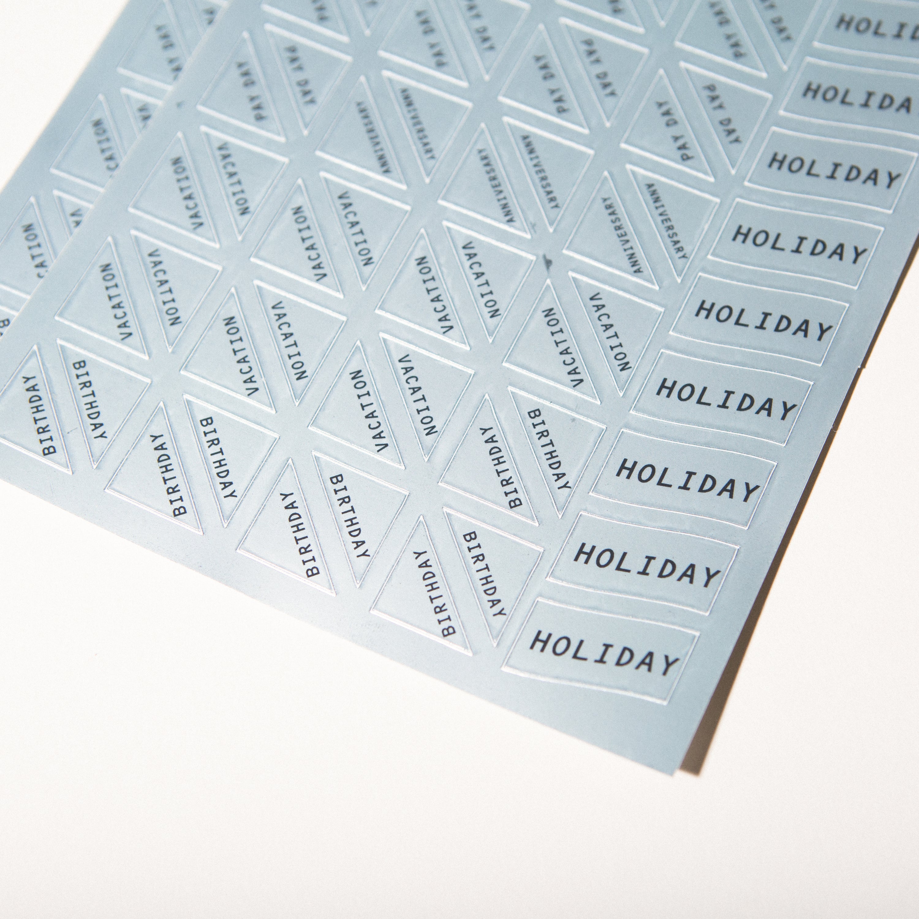 Chrome Calendar Stickers