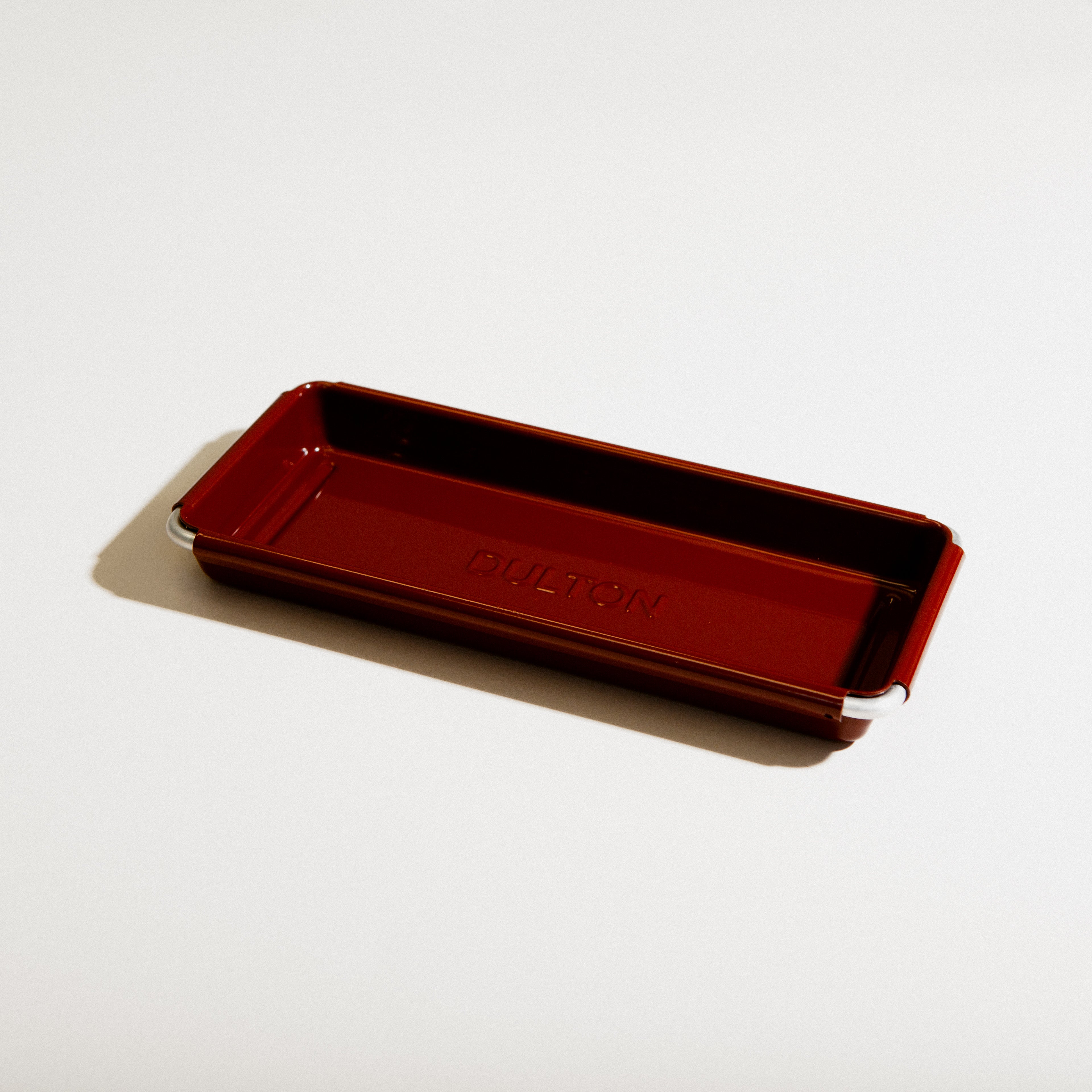 Glossy Steel Desktop Tray - Shallow – Case Study