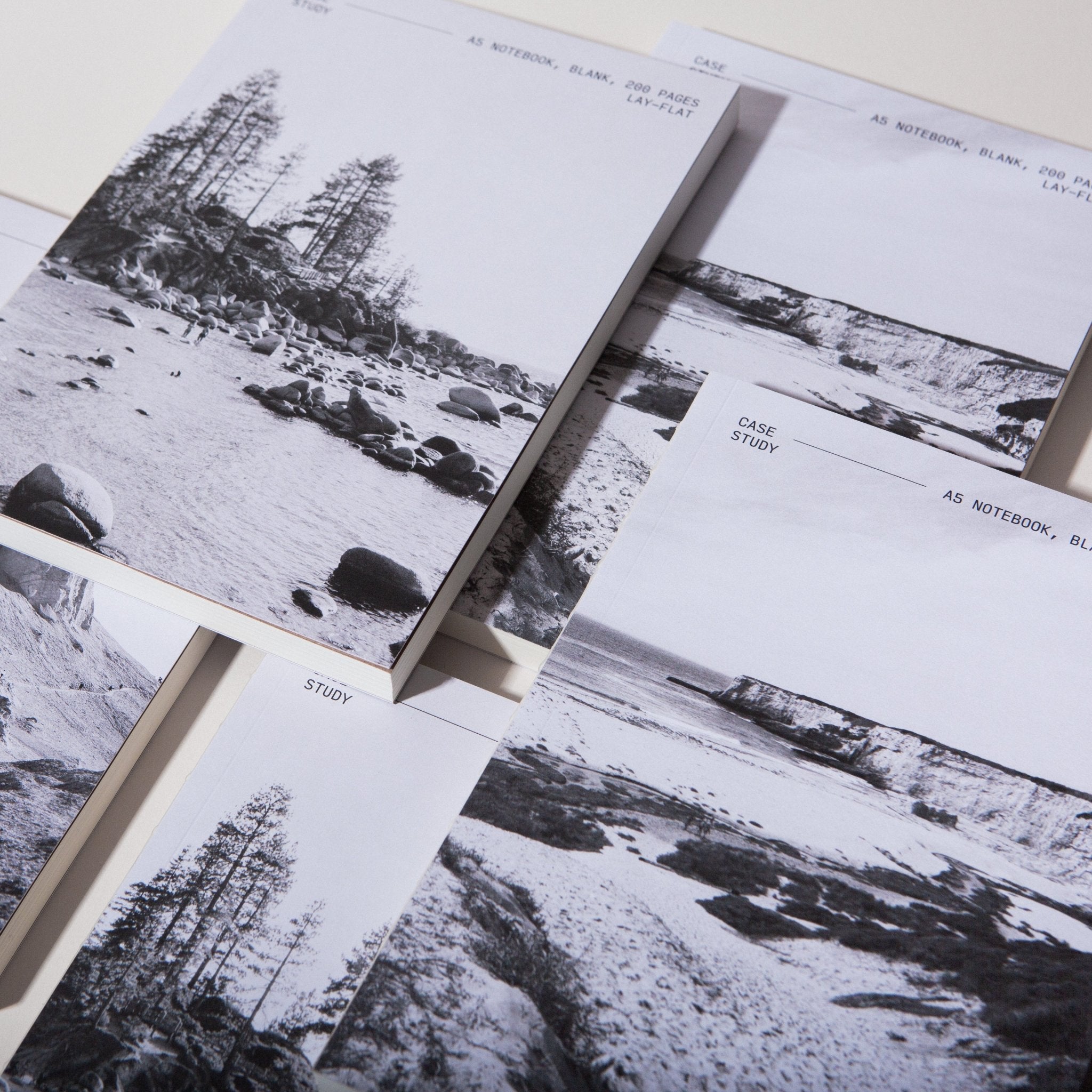 Scenic Layflat Notebook - Alpine Lake - Case Study