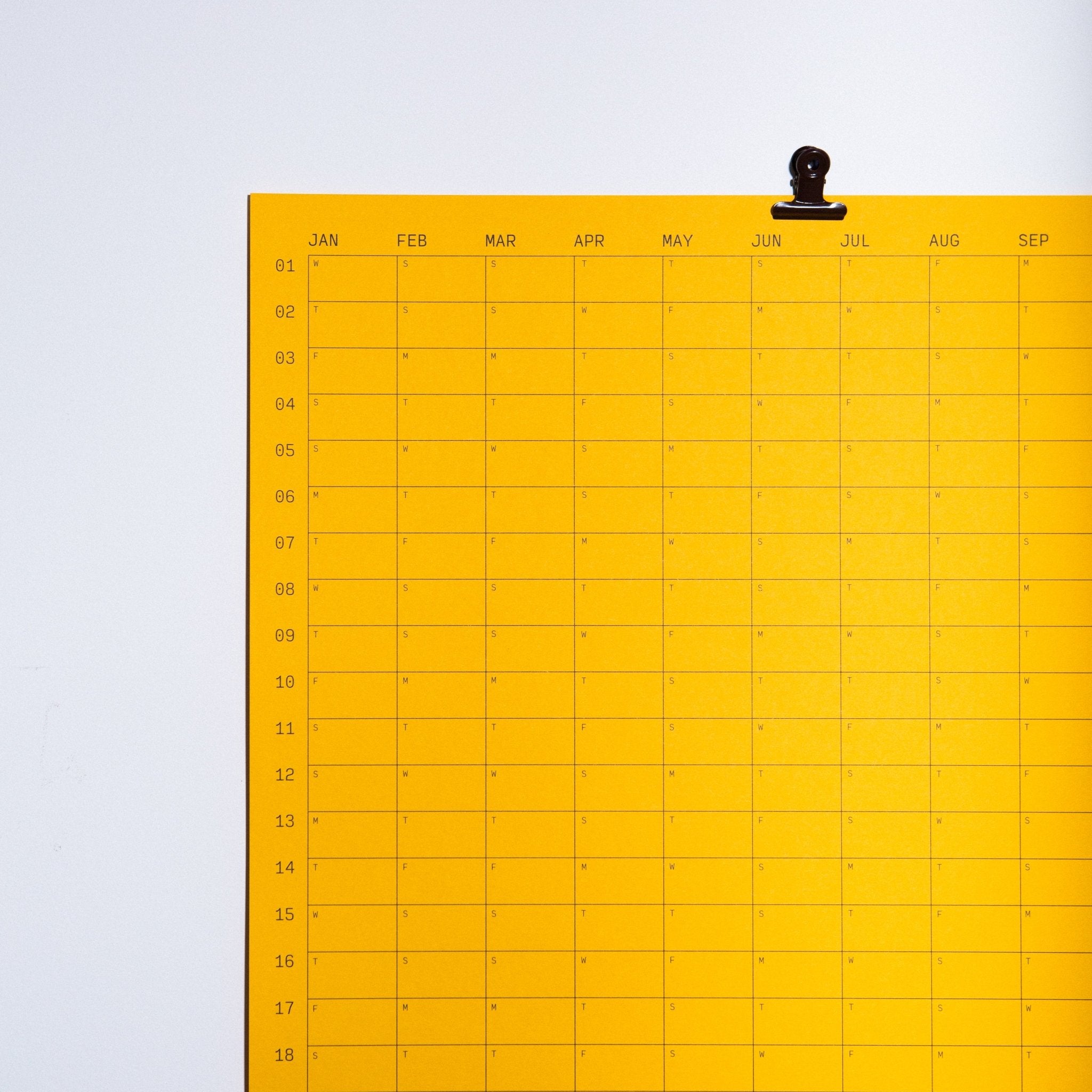 2025 Yearly Wall Calendar - Citrine - Case Study