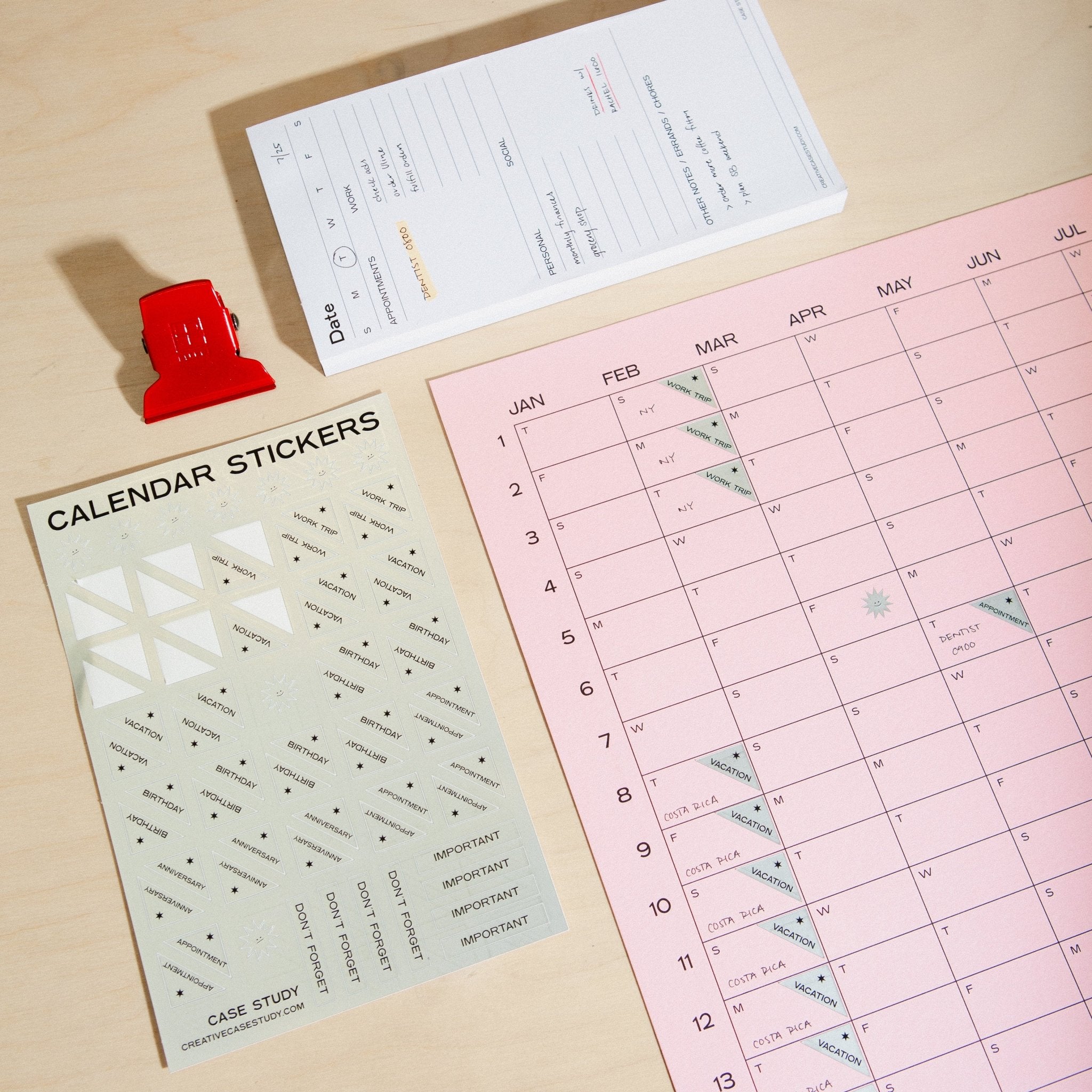 2026 Yearly Wall Calendar - Case Study