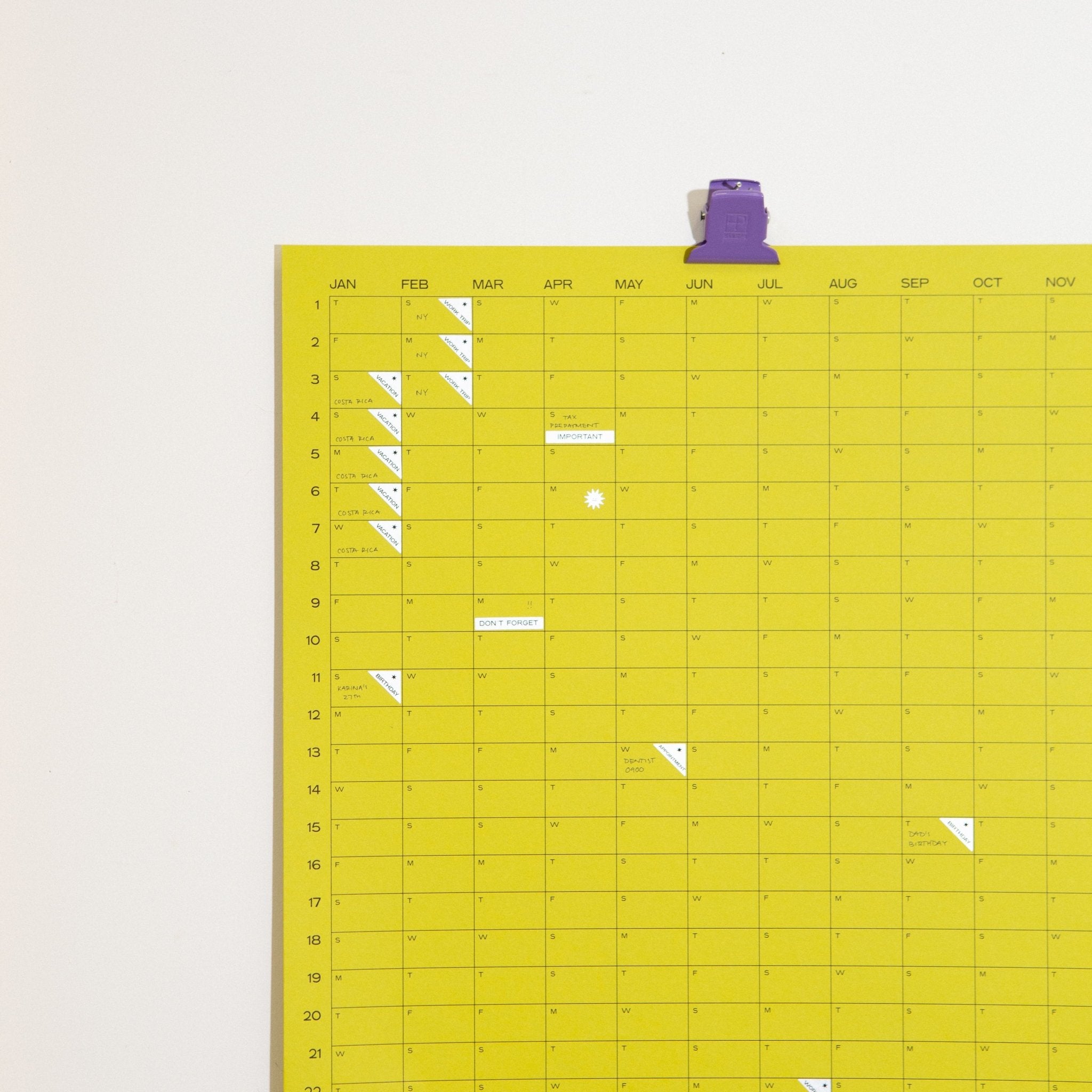 2026 Yearly Wall Calendar - Case Study