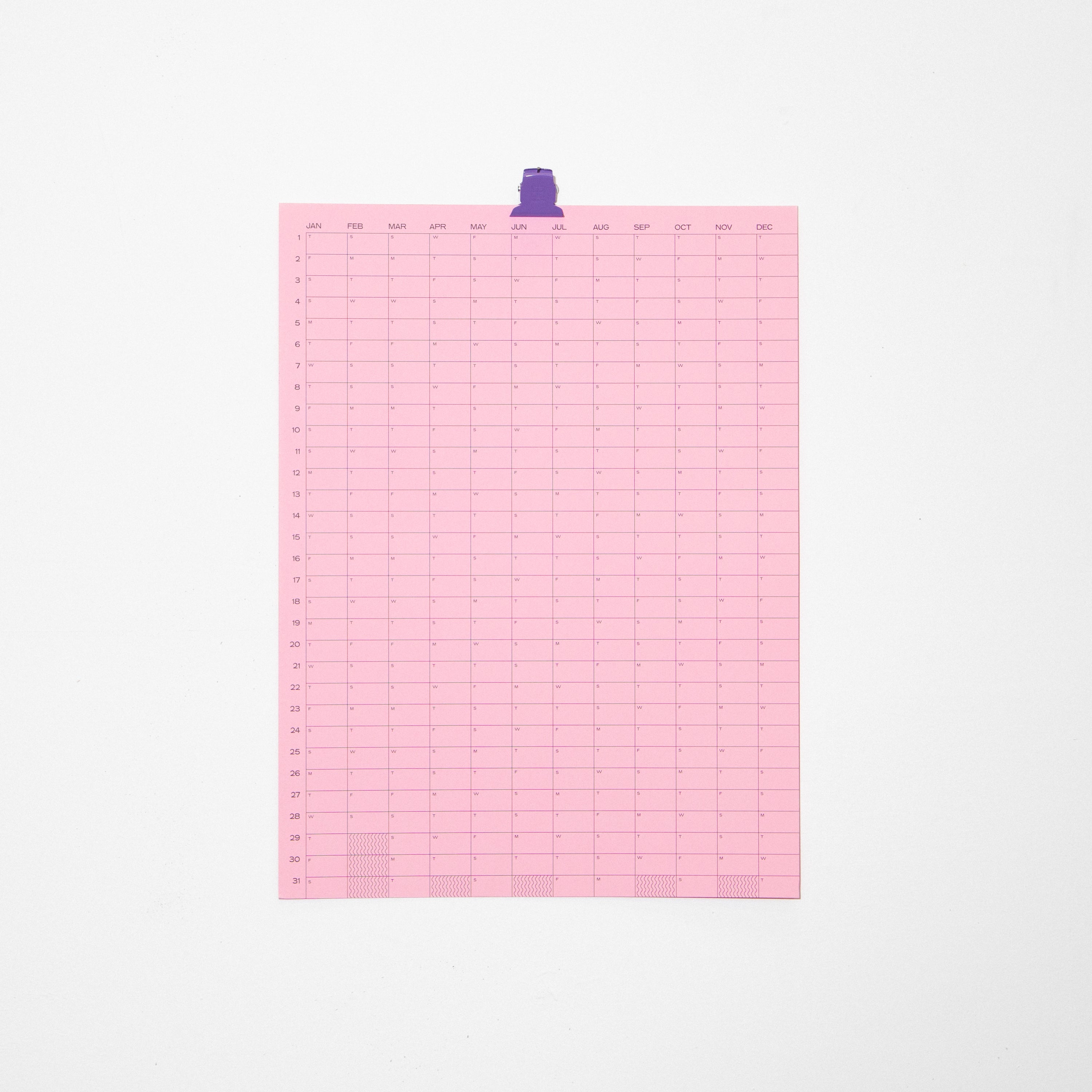 2026 Yearly Wall Calendar