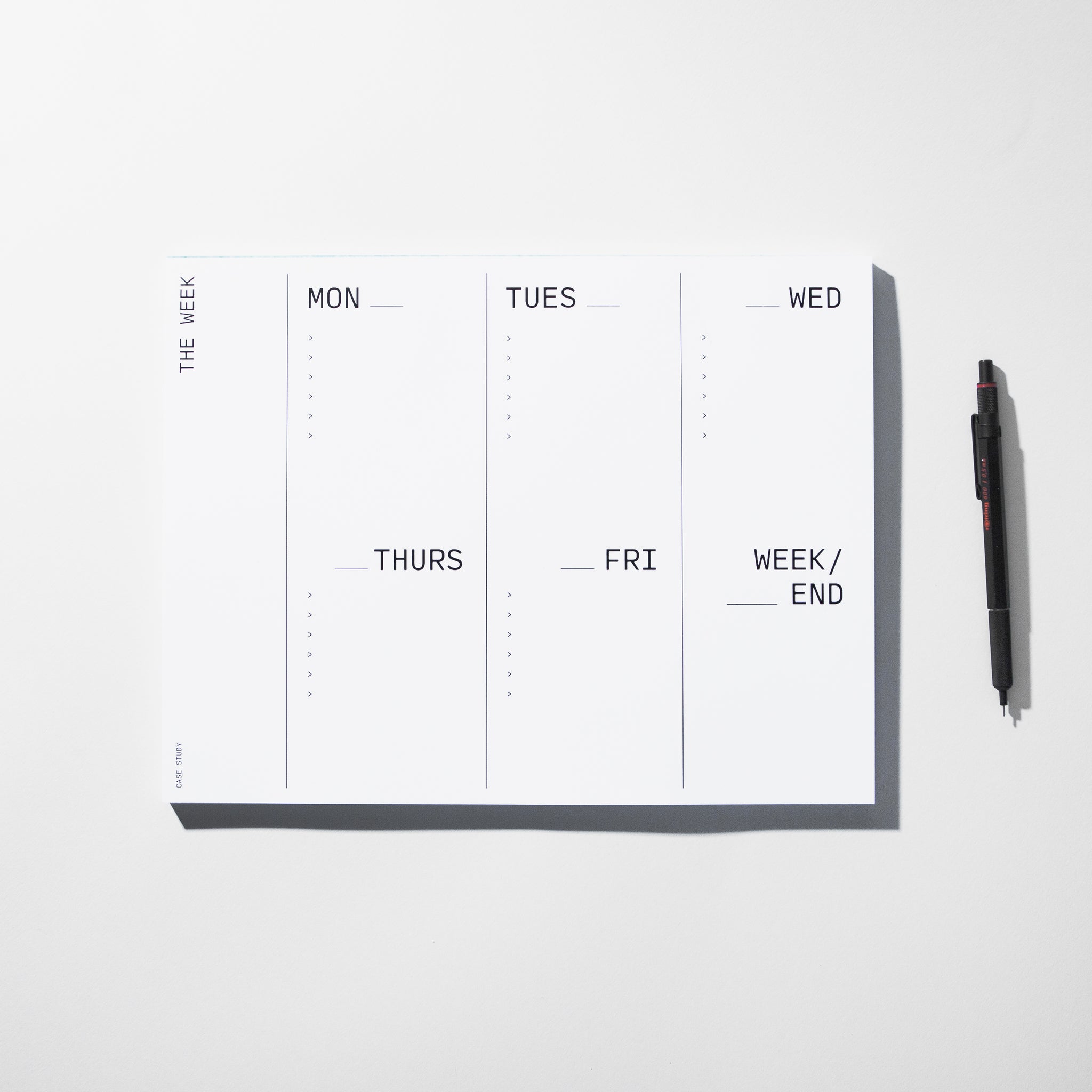 Large Weekly Desk Planner - Seconds
