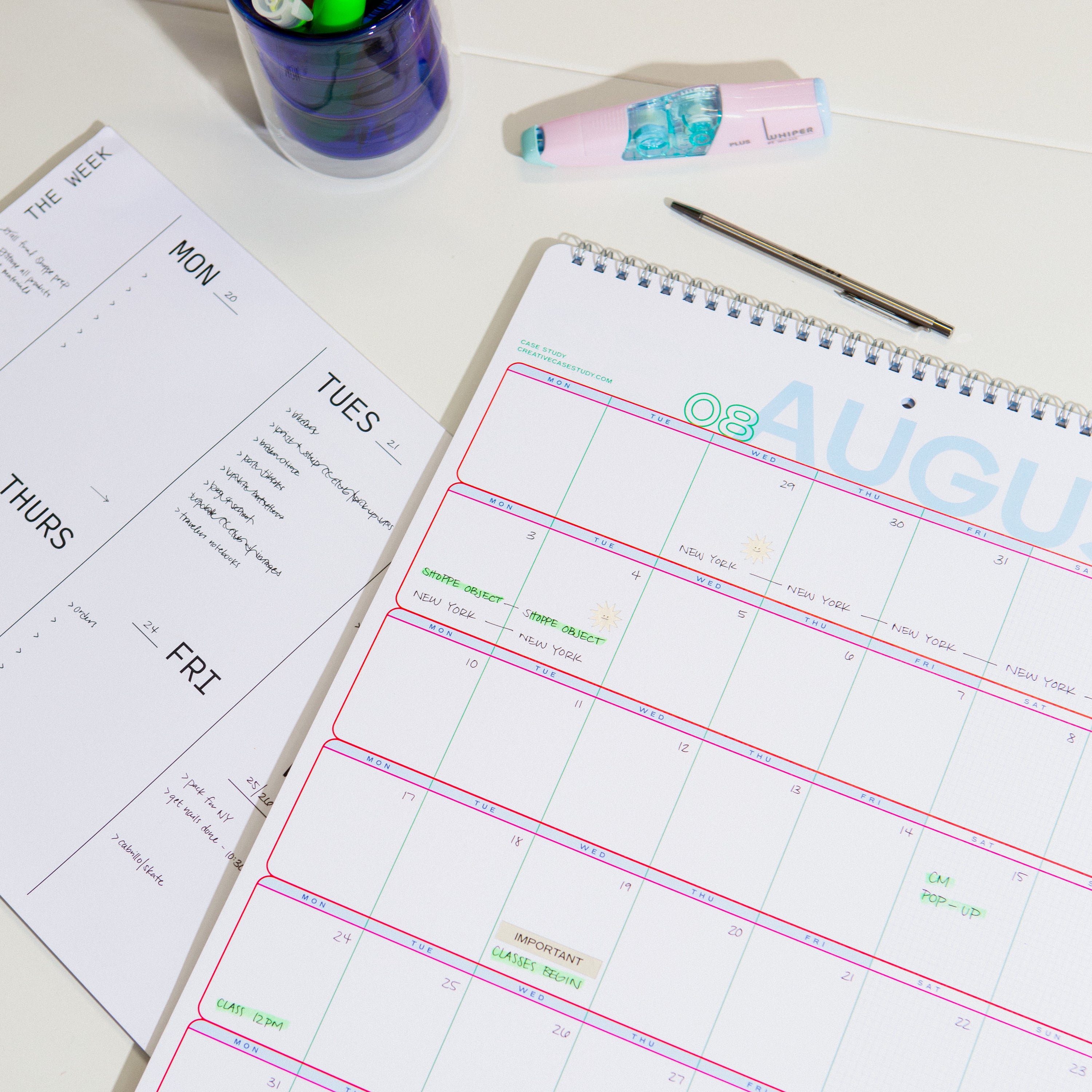 RGB Monthly Wall Calendar