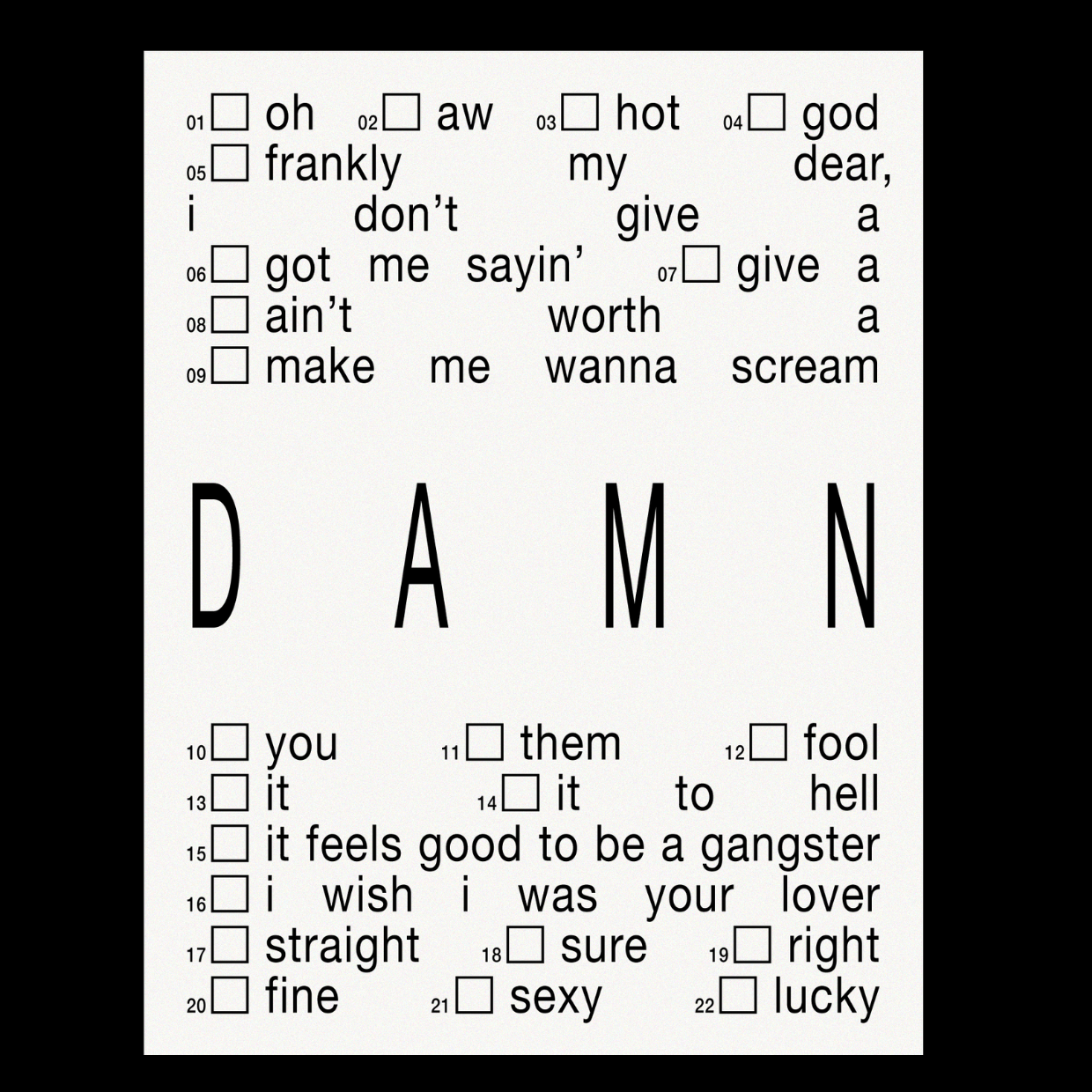 Expletive Card