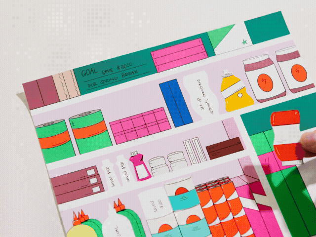 Financial Goal Tracking Kit - Kitchen Pantry