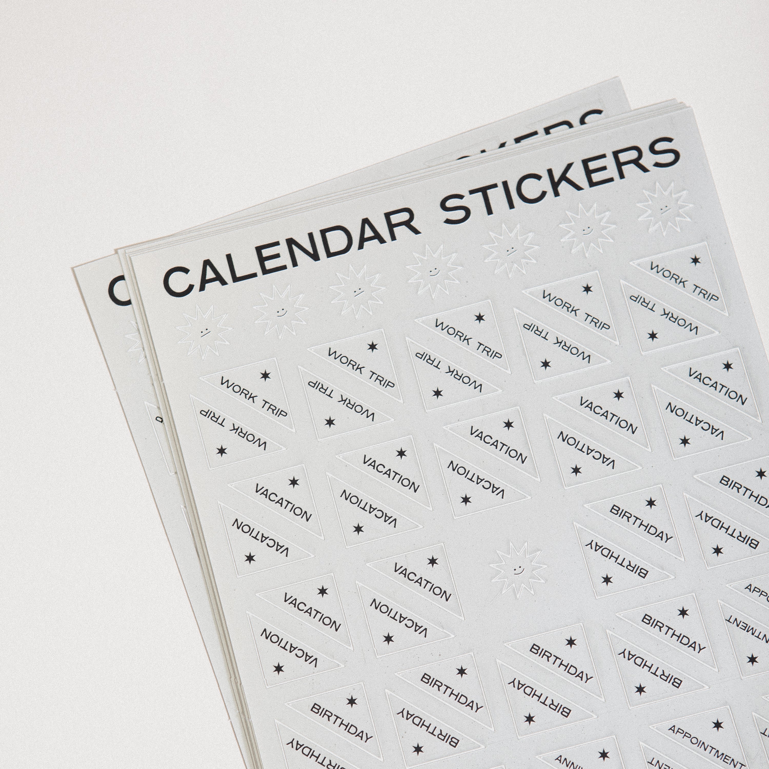 Chrome Calendar Stickers