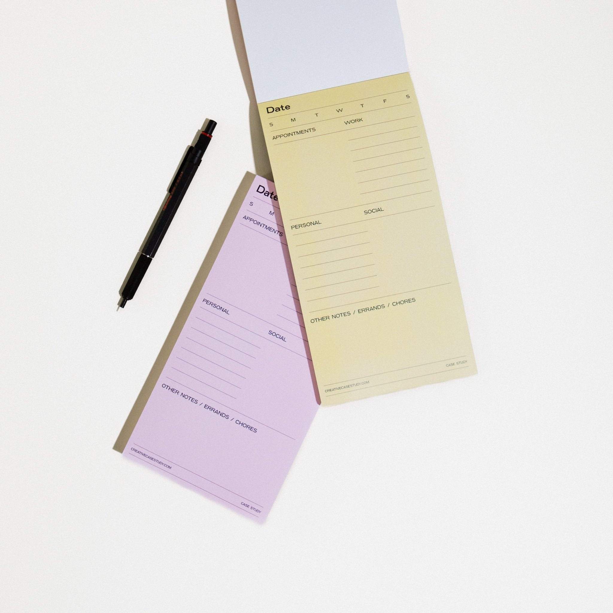 Daily Task Pad - Pink & Yellow - Case Study