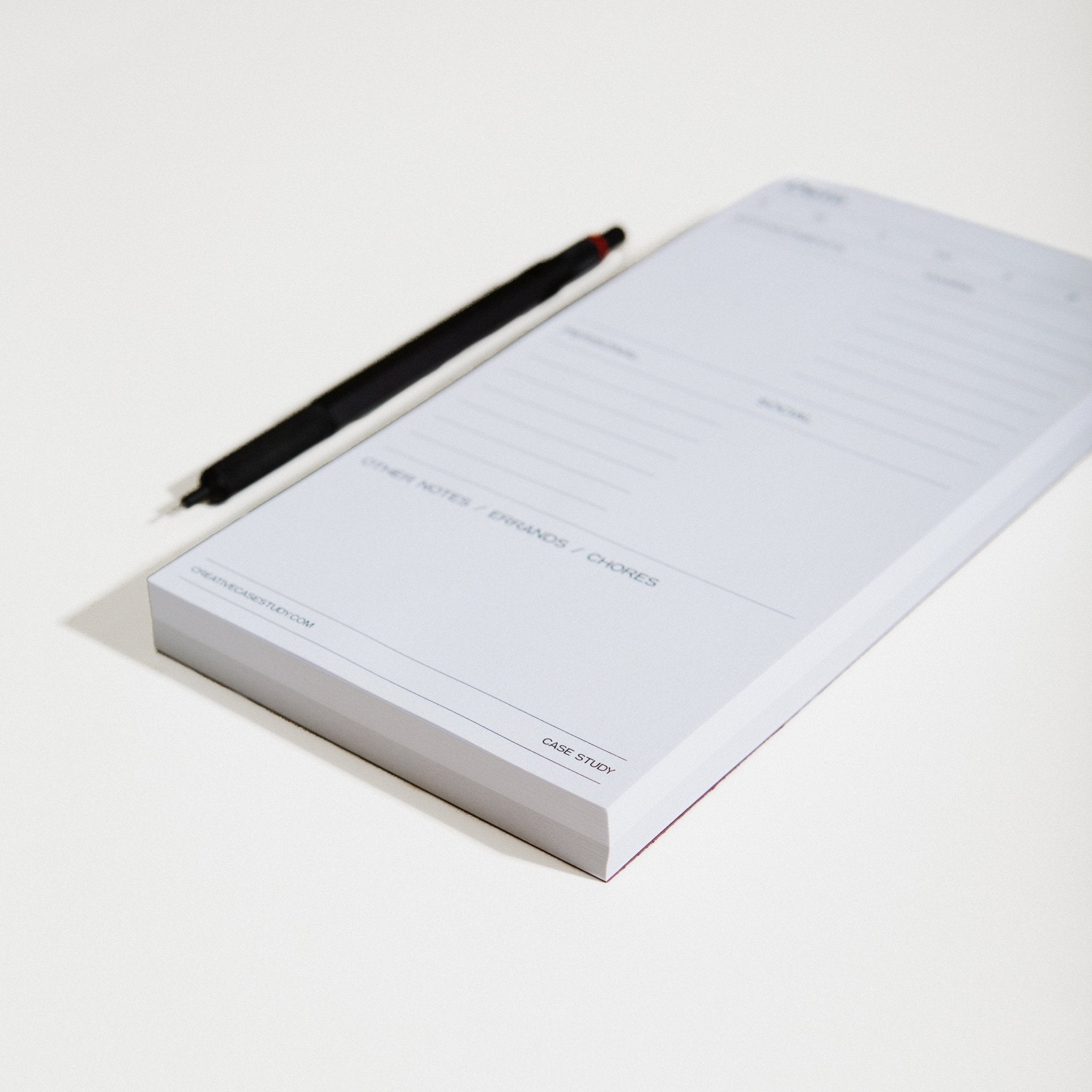 Daily Task Pad - White & Grey - Case Study