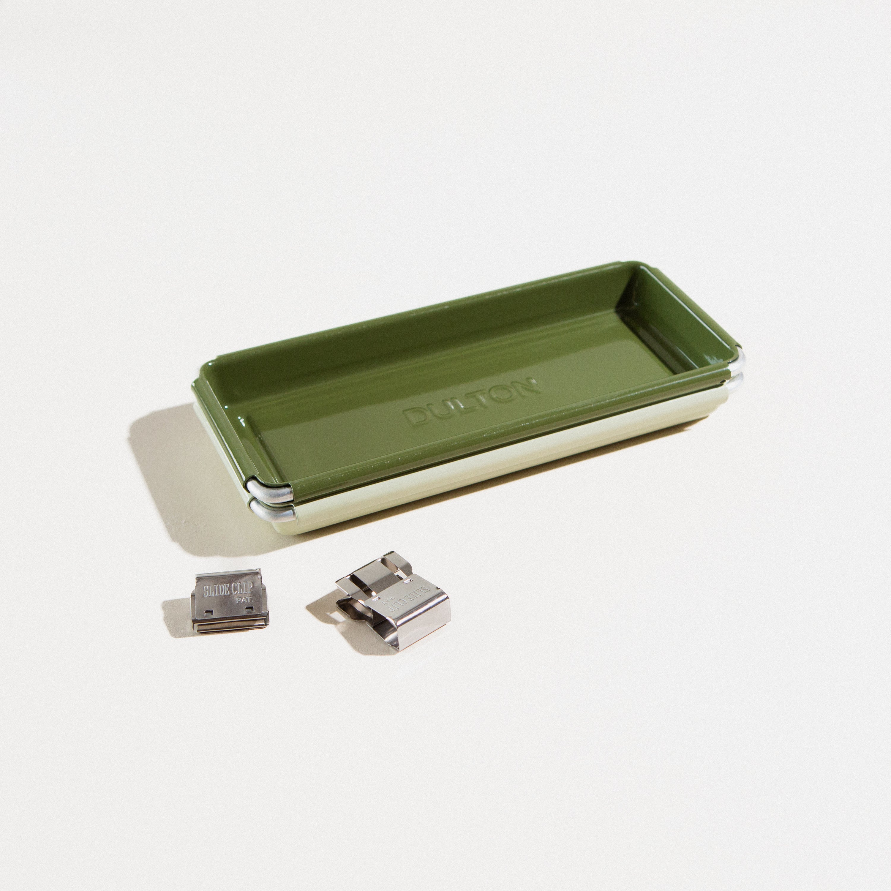 Glossy Steel Desktop Tray