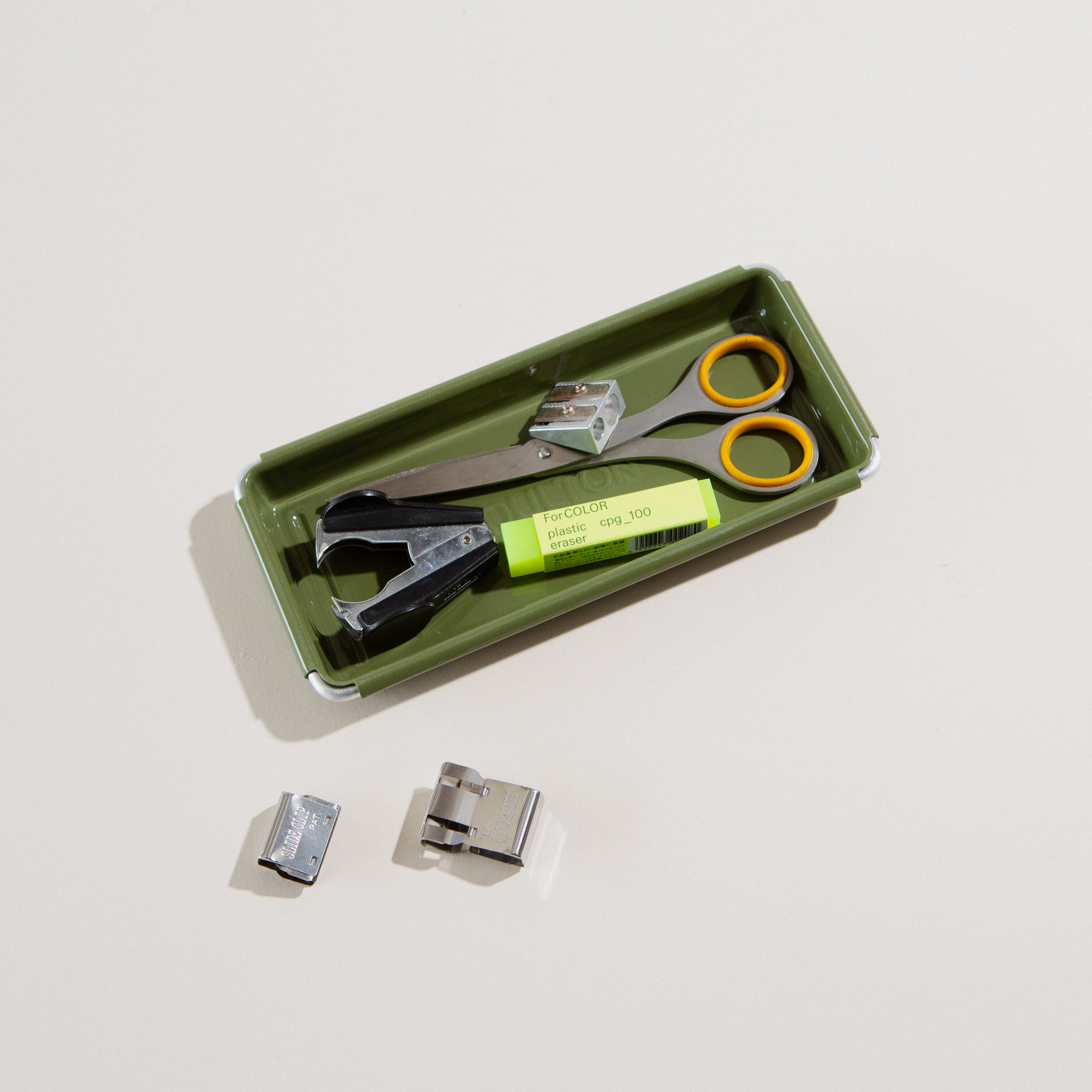 Glossy Steel Desktop Tray