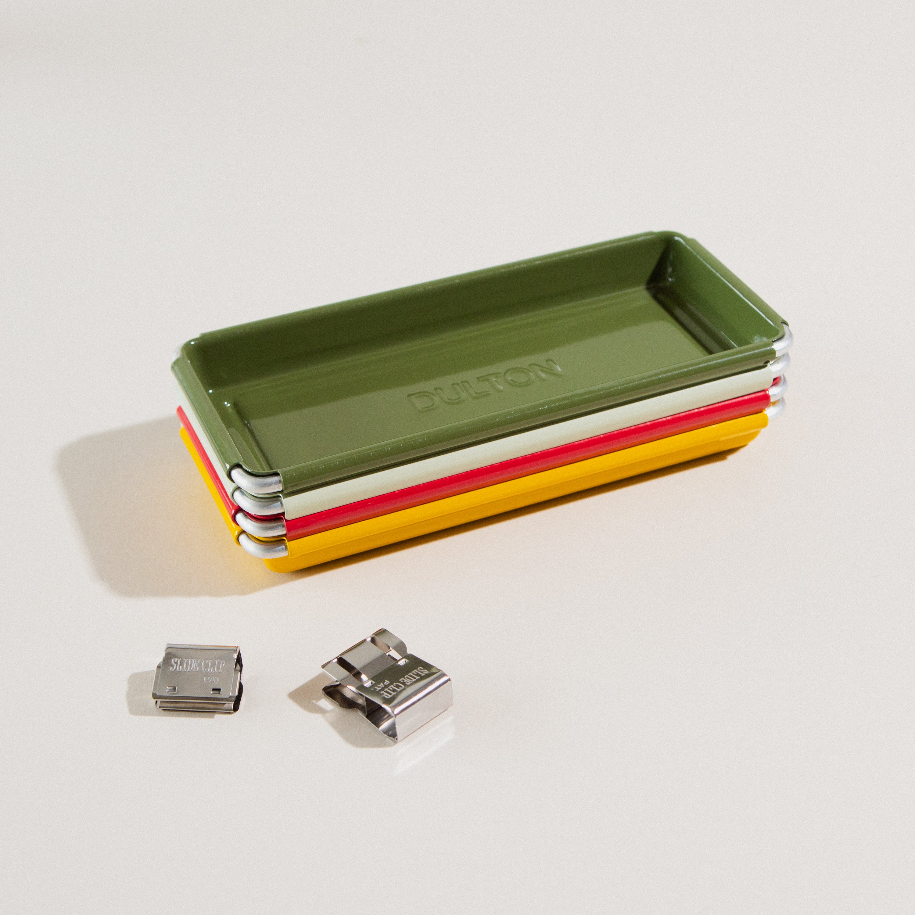 Glossy Steel Desktop Tray