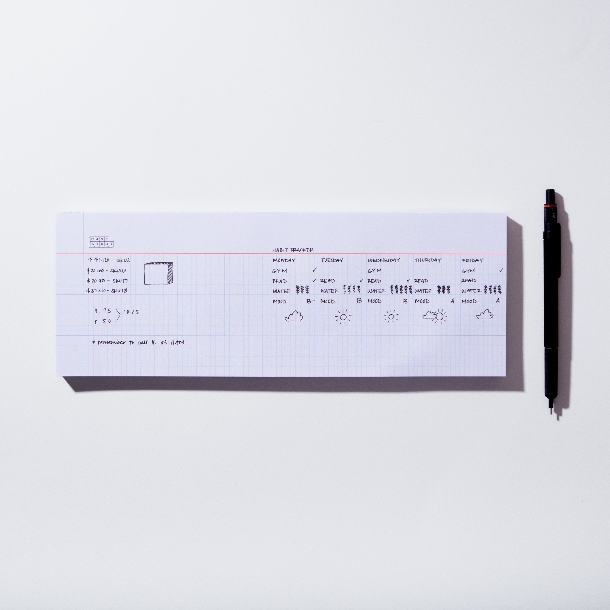 Keyboard Desk Notepad - Seconds - Case Study