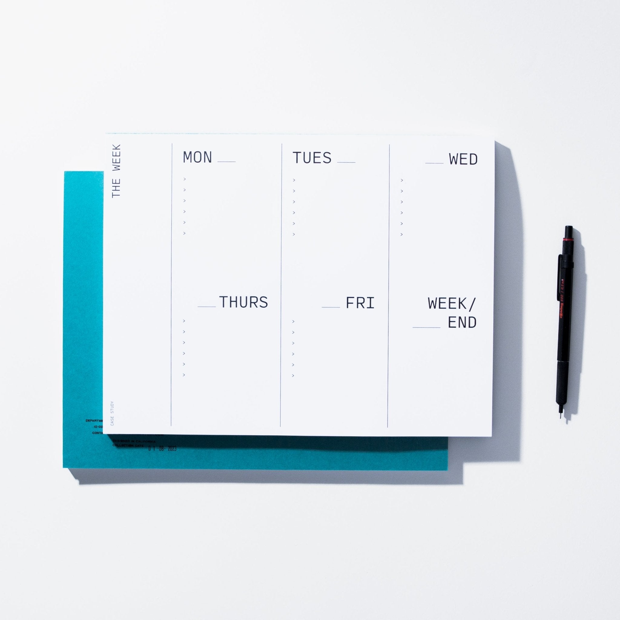 Large Weekly Desk Planner - Seconds - Case Study
