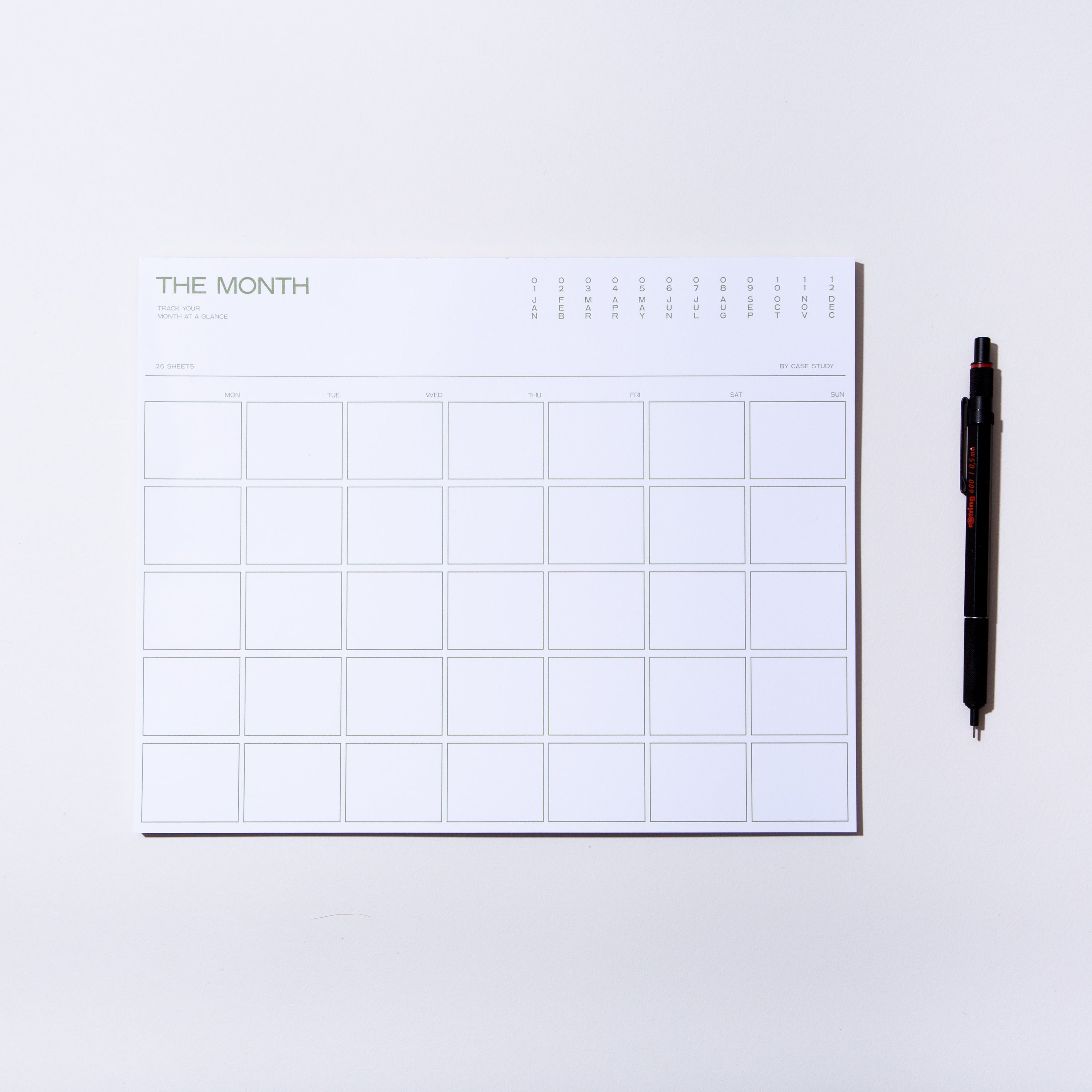 Monthly Desk Planner - Seconds