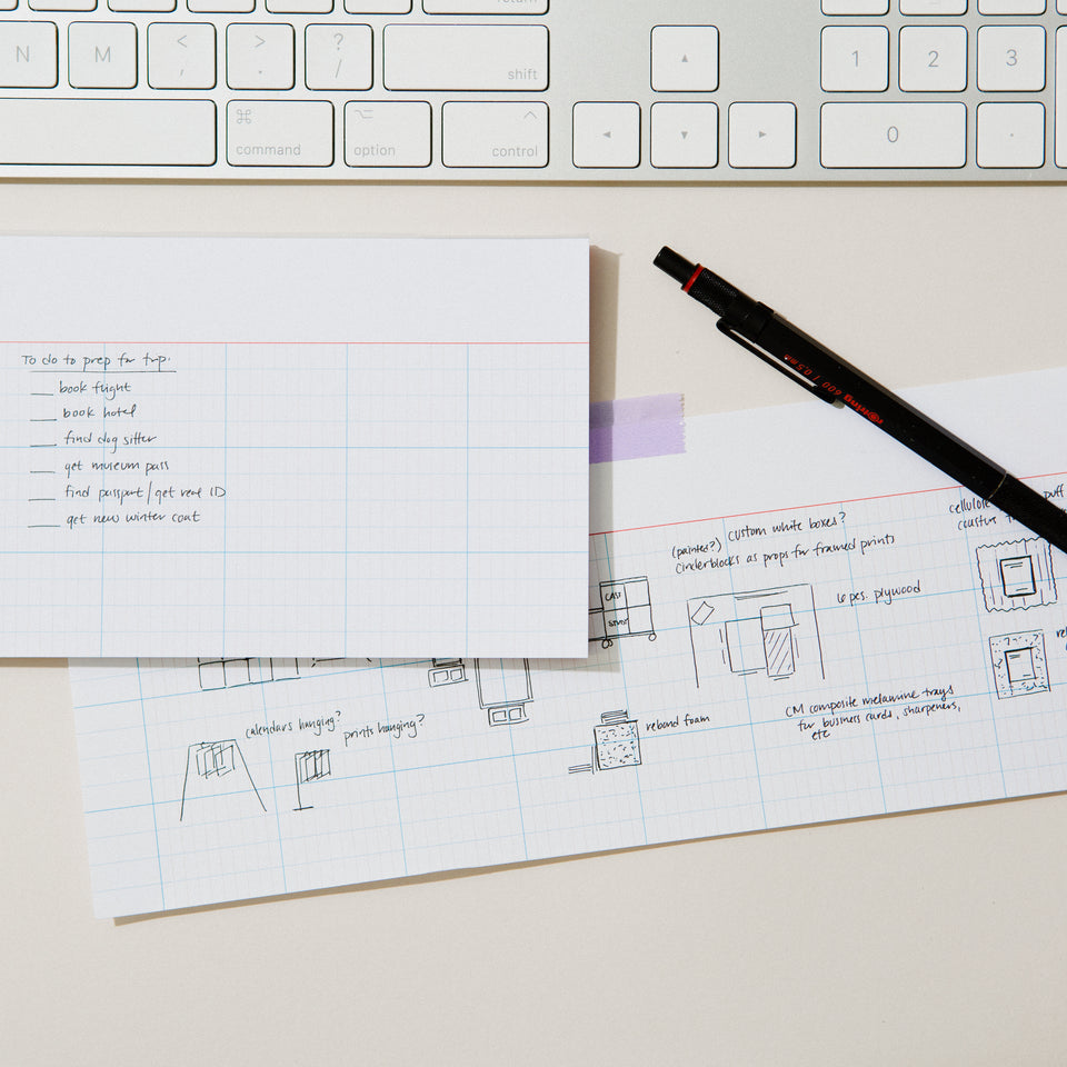 Key Desk Note Long Gridded Desk Notepad – Case Study