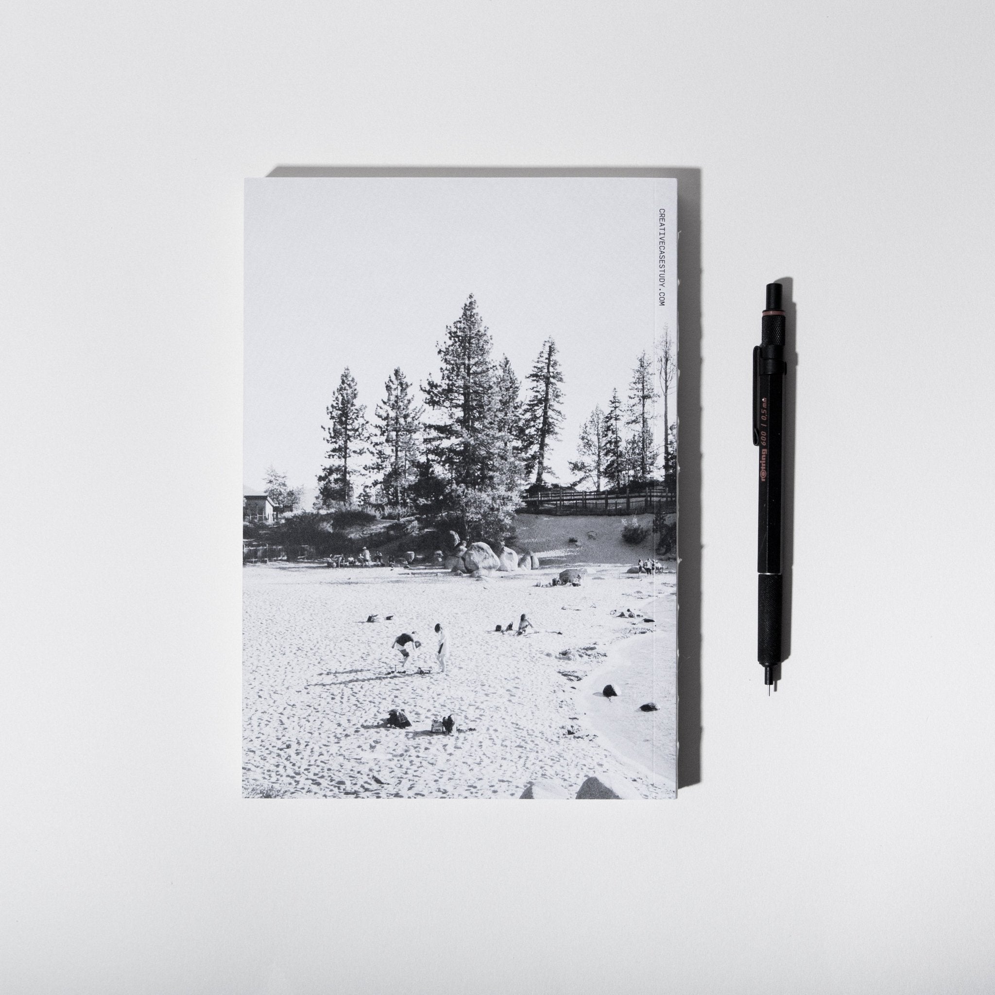 Scenic Layflat Notebook - Alpine Lake - Case Study