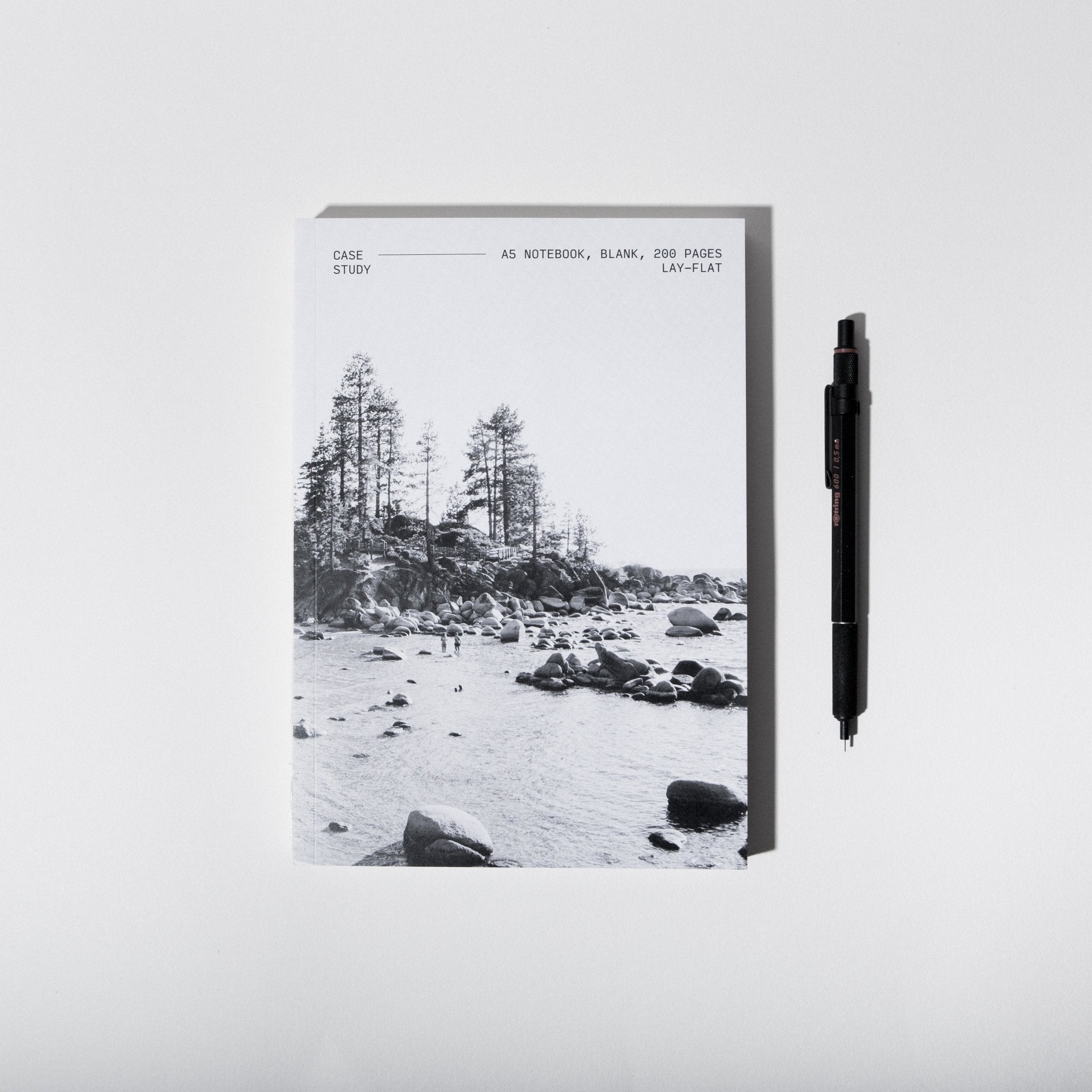 Scenic Layflat Notebook - Alpine Lake - Case Study