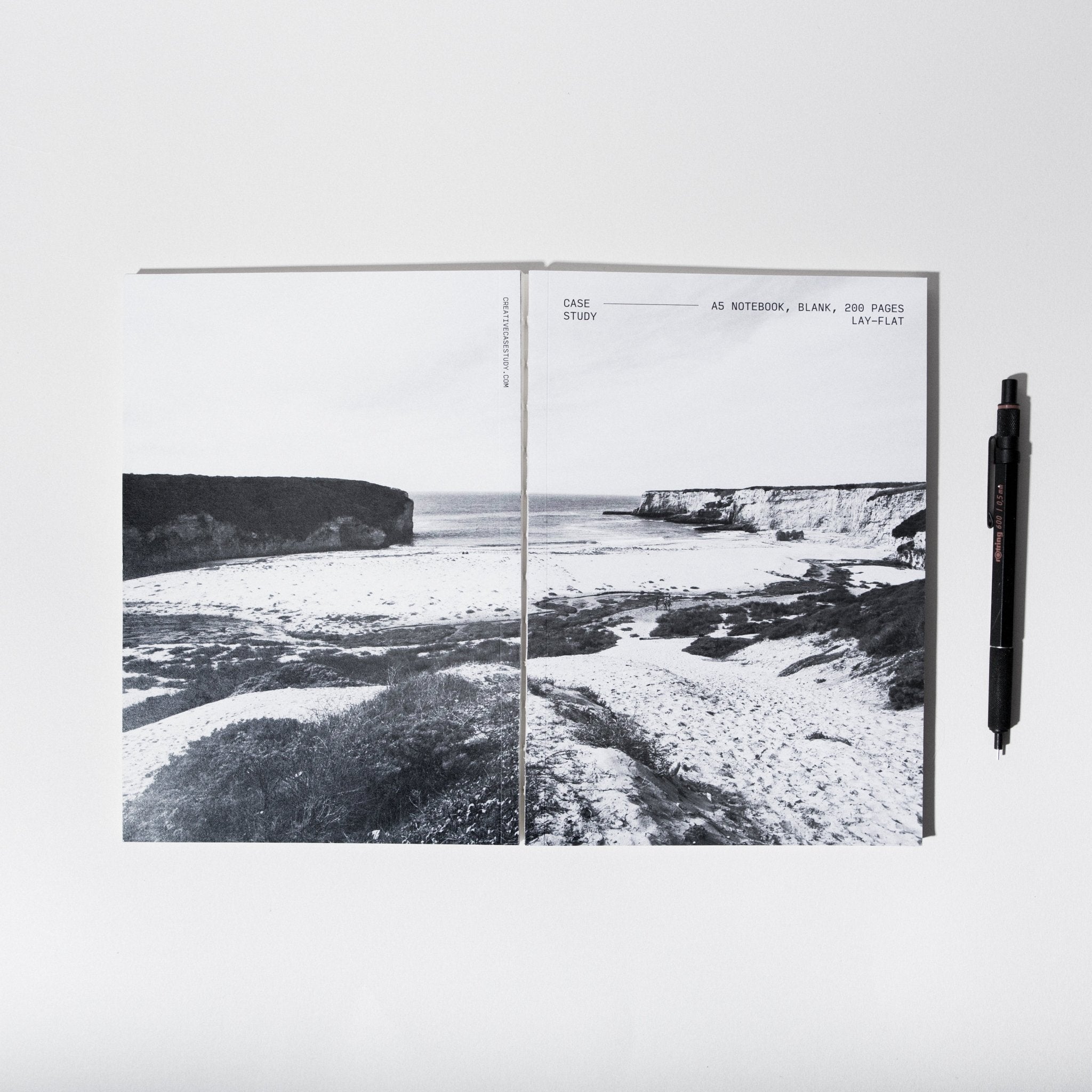 Scenic Layflat Notebook - Sea - Case Study