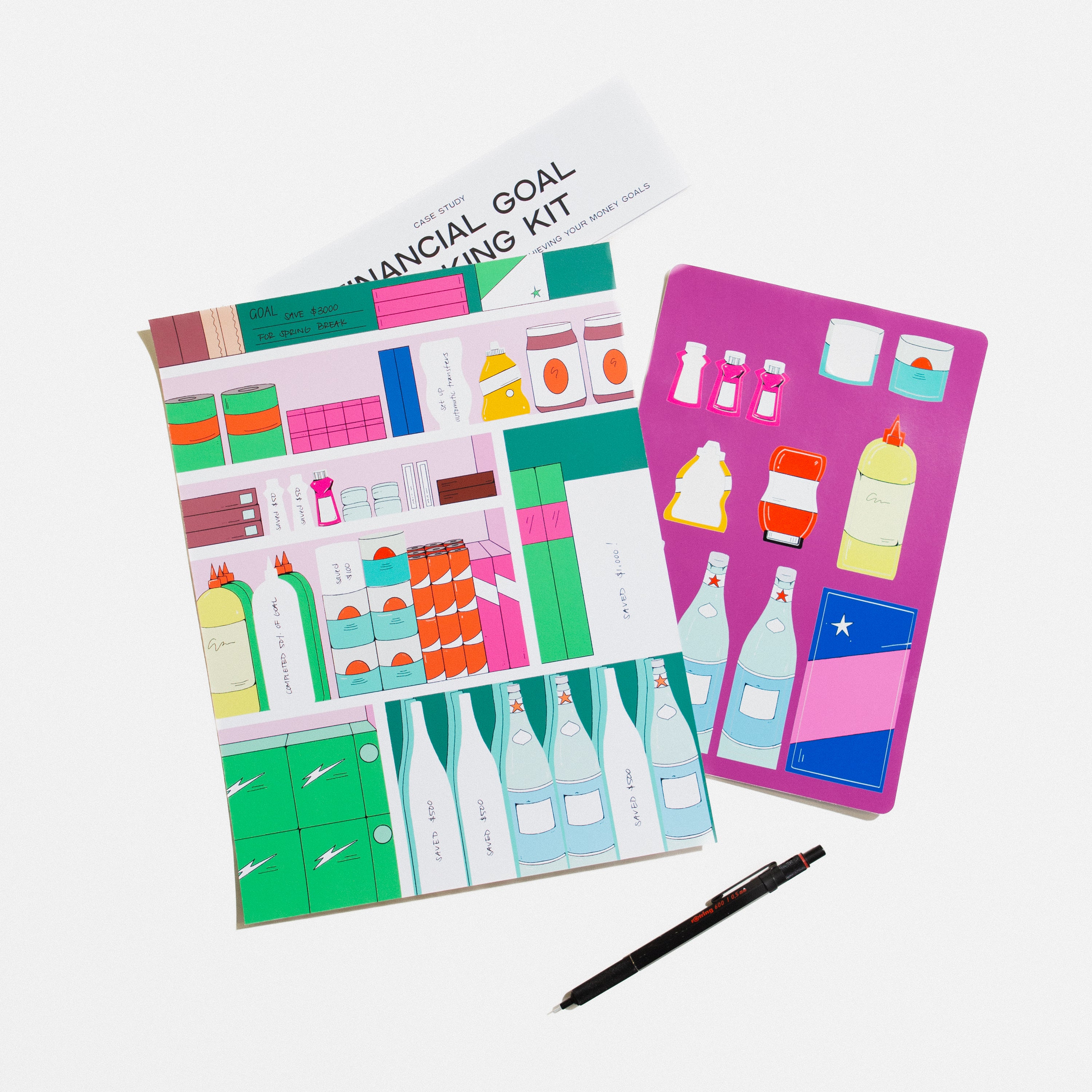 Financial Goal Tracking Kit - Kitchen Pantry