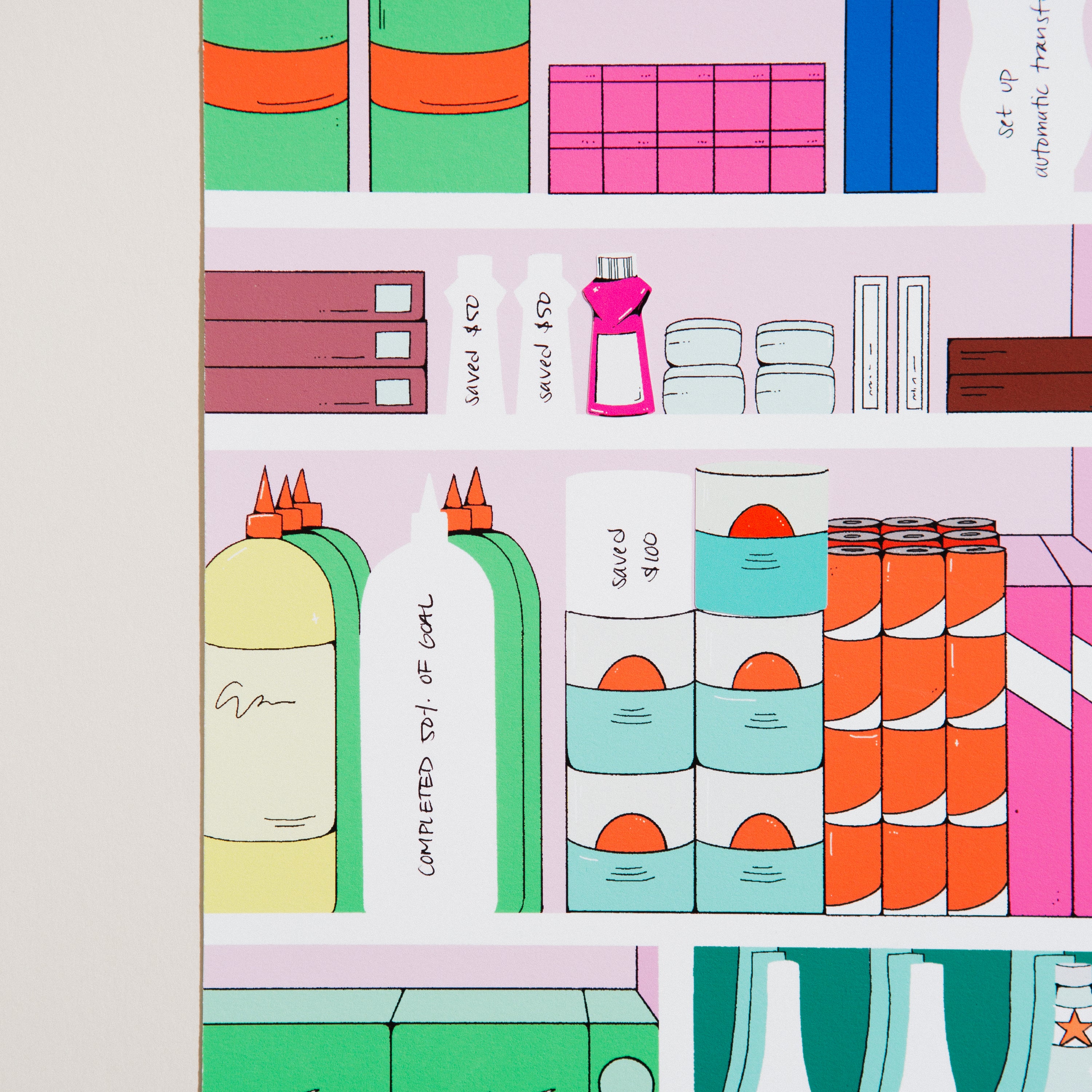 Financial Goal Tracking Kit - Kitchen Pantry