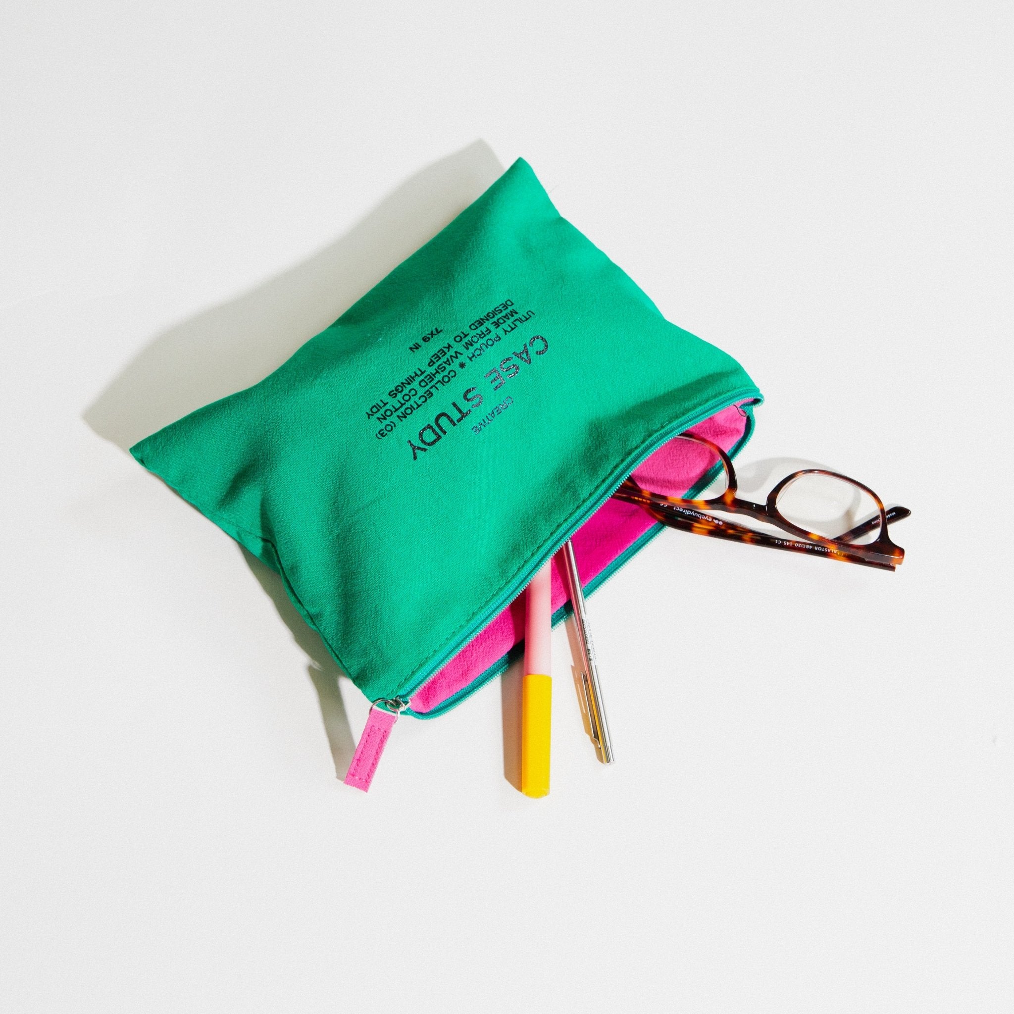 Washed Cotton Zipper Pouch - Case Study