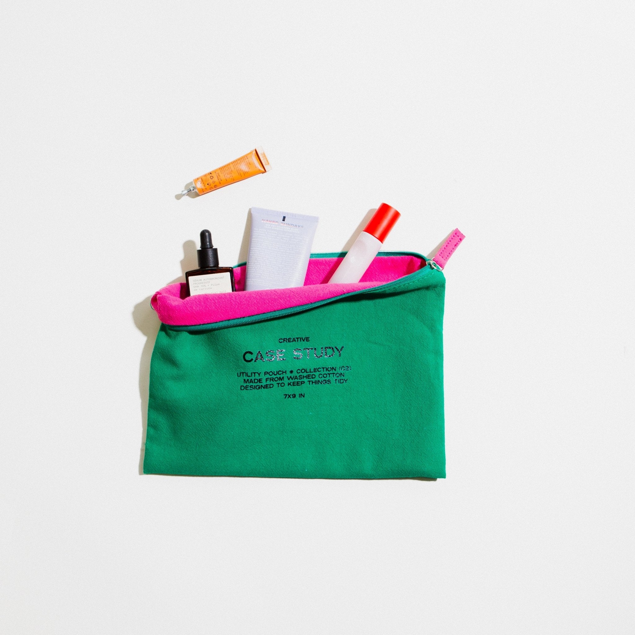 Washed Cotton Zipper Pouch - Case Study