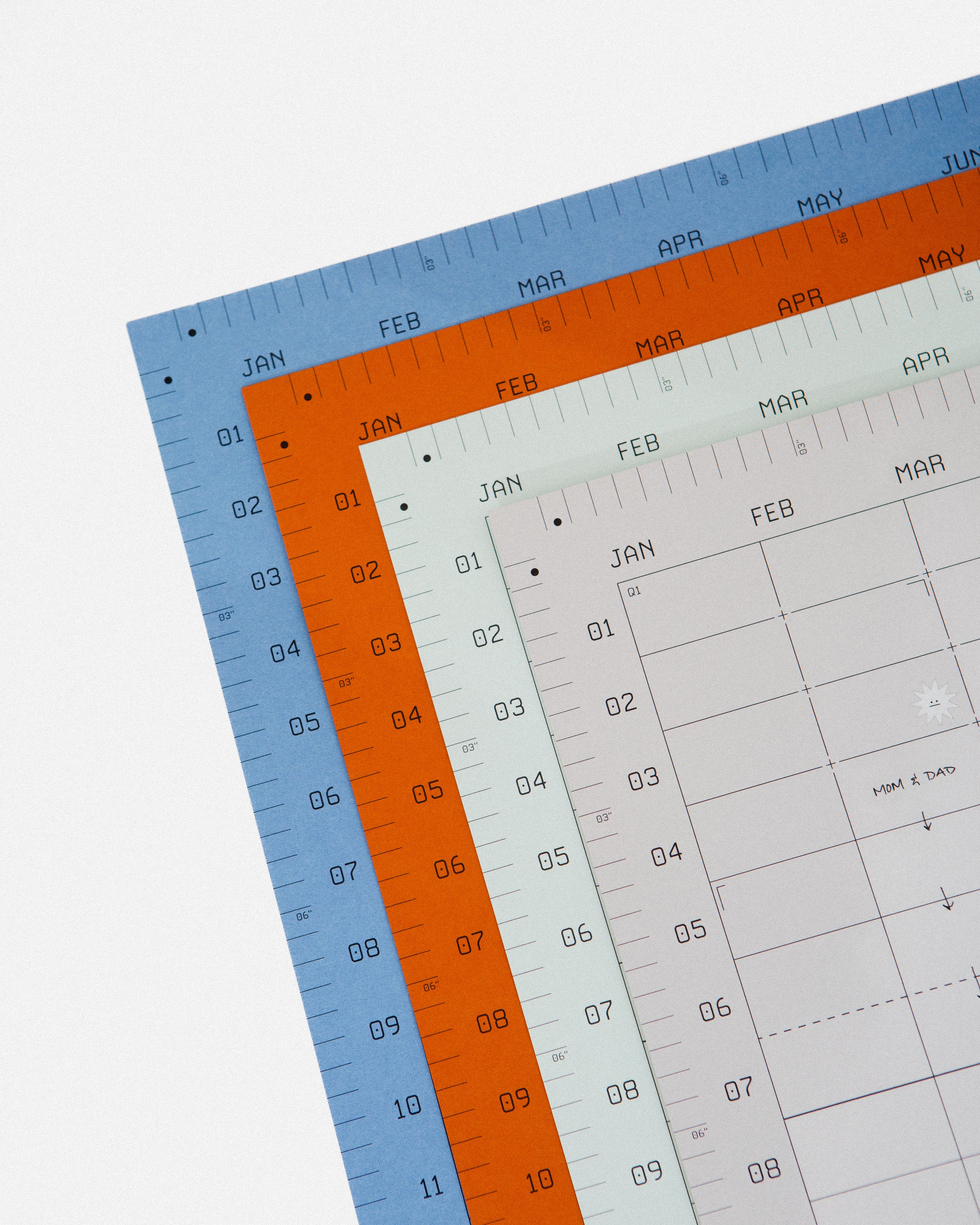 Open Dated 365 Day Wall Calendar | Fog