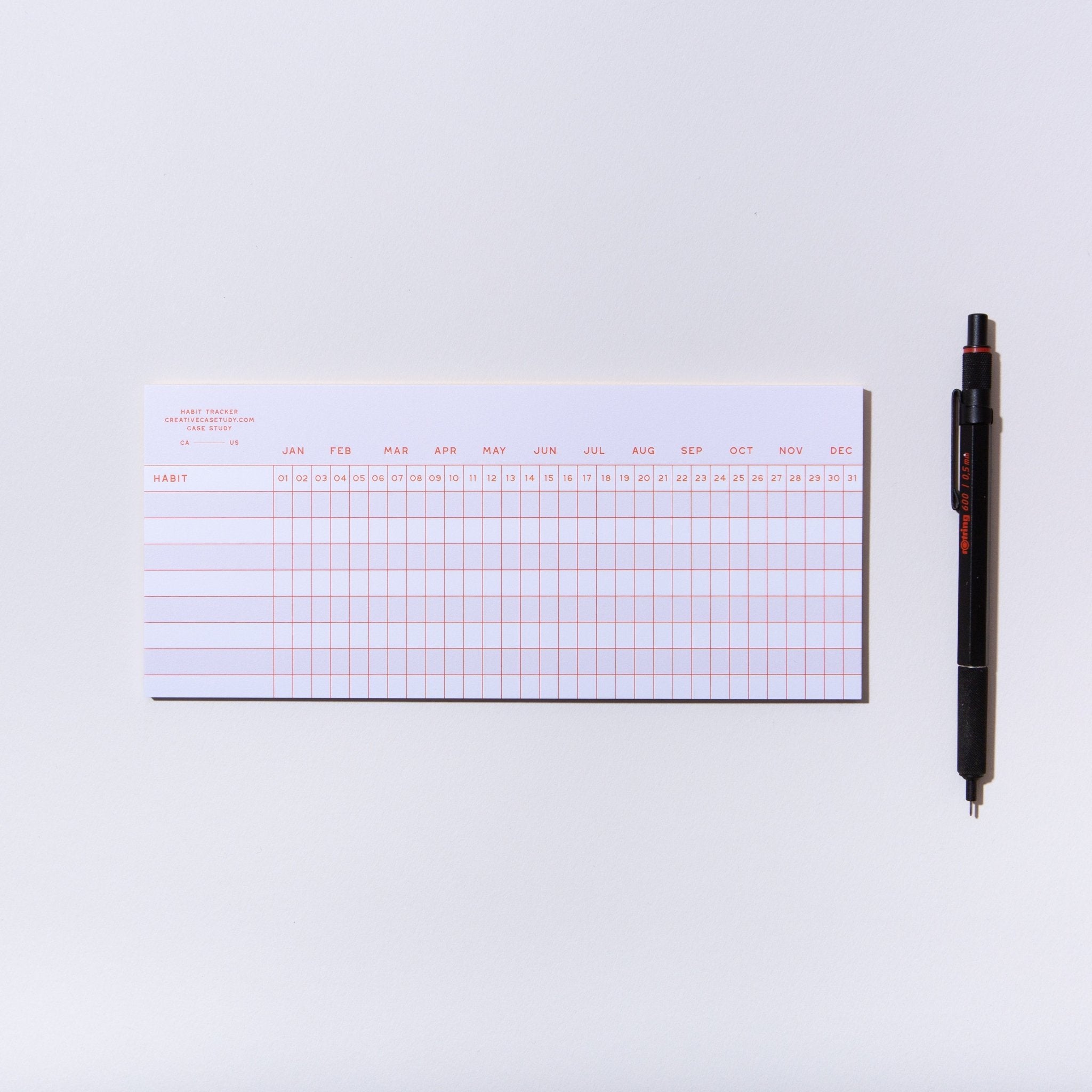 Habit Tracker Notepad - Case Study