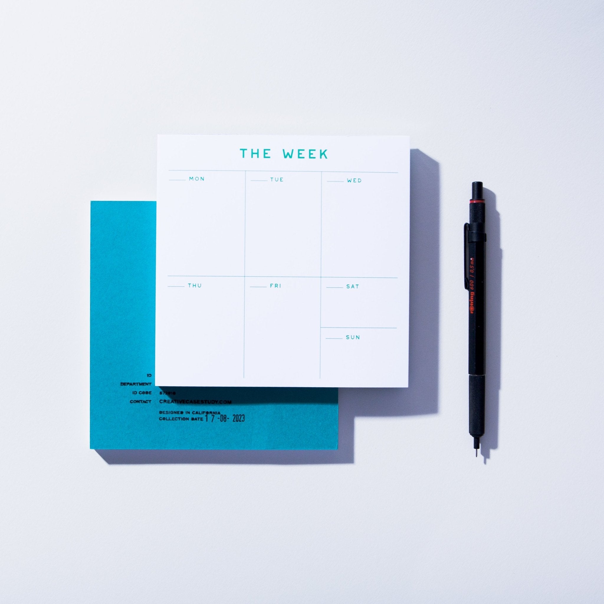 Weekly Planner Notepad - Case Study
